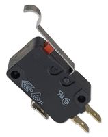 OMRON ELECTRONIC COMPONENTS D3V-164-2A5 微动开关, 小型, 仿辊杆, SPST-常闭, 焊接, 16 A