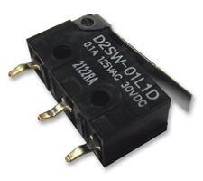 OMRON ELECTRONIC COMPONENTS D2SW-P2L1B BY OMZ 微动开关, 微型, 合页杆, SPDT, PC插针, 2 A, 30 V