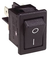 ARCOLECTRIC / BULGIN LIMITED H8550VBACAB 翘板开关, 开-关, DPST, 不发光, 面板安装, 黑色, 8500 Series