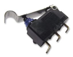 OMRON ELECTRONIC COMPONENTS D2HW-BR231DR Microswitch, Subminiature, Simulated Roller Lever, SPDT, Solder, 2 A, 12 V