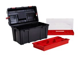 RAACO 715140 工具盒, T31, 黑/银, 塑料, 235mm高, 445 mm宽, 230mm深