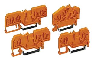 WAGO 280-835/056-000 Connector Accessory, Orange, Spacer, Terminal Blocks, Wago 280