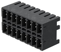 WEIDMULLER 1040860000 端子块, 针座, 3.81 mm, 16 路, 10 A, 300 V, 通孔直角