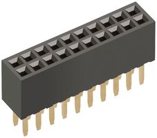 HARWIN M50-3001545 PCB Receptacle, Board-to-Board, 1.27 mm, 2 Rows, 30 Contacts, Through Hole Mount