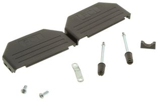 AMPHENOL COMMUNICATIONS SOLUTIONS 86303640BLF 连接器后壳, D Sub, UNC 4-40, DC, 180°, 尼龙(聚酰胺)主体