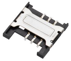 WURTH ELEKTRONIK 693010020611 Memory Card Connector, SIM, Push-Pull, 6 Contacts, Copper, Gold Plated Contacts