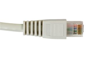 VIDEK 2996-5X Ethernet Cable, Patch Lead, Cat6, RJ45 Plug to RJ45 Plug, Beige, 5 m