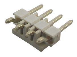 GCT BG301-04-A-0540-L-B 引脚针座, 直角, 板至板, 2.54 mm, 1 排, 4 触点, 表面安装直角, White Lite BG301