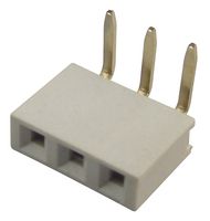 GCT BG302-03-A-L-G PCB Receptacle, Board-to-Board, 2.54 mm, 1 Rows, 3 Contacts, Through Hole Mount Right Angle