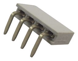 GCT BG302-04-A-L-G PCB Receptacle, Board-to-Board, 2.54 mm, 1 Rows, 4 Contacts, Through Hole Mount Right Angle