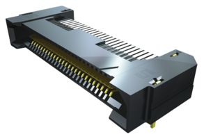 SAMTEC QRM8-078-05.0-L-D-A-GP. Mezzanine连接器, 薄型主体, 接地条, 针座, 0.8 mm, 2 排, 156 触点, 通孔安装, 磷青铜