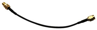 LPRS RG174 150MM RF / Coaxial Cable Assembly, 5.9 ", 150 mm, RG174, SMA Straight Plug, SMA Bulkhead Jack, 50 ohm