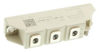 SEMIKRON SKKH 106/16 E 晶闸管/二极管模块, 串行连接, 106 A, 1.6 kV