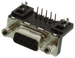 AMPHENOL COMMUNICATIONS SOLUTIONS D09S13A4GV00LF D-Sub 连接器, DB9, 标准, 插座, FCI Delta D, 9 触点, DE, 焊接