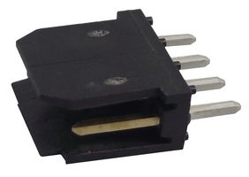 AMPHENOL COMMUNICATIONS SOLUTIONS 76384-304LF Pin Header, Wire-to-Board, 2.54 mm, 1 Rows, 4 Contacts, Through Hole, FCI Dubox 76384