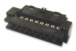 MOLEX 87568-1693 IDC Connector, Black, IDC Receptacle, Female, 2 mm, 2 Row, 16 Contacts, Cable Mount