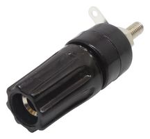 DELTRON COMPONENTS 552-0100 接线柱, 552 Series, 16 A, 50 V, 镀镍触芯, 面板安装, 黑色