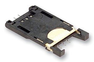 AMPHENOL COMMUNICATIONS SOLUTIONS 7111S2015X02LF 存储卡连接器, SIM, 铰链, 6 触点, 铜合金, 镀金触芯, FCI S20