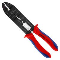 KNIPEX 97 22 240 压接工具, 手动, 18-10AWG Insulated Terminals, Plug Connectors