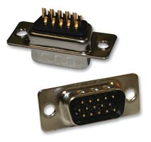 NORCOMP 780-M15-203L001 D-Sub 连接器, 高密, 高密度, 插座, Seal-D 780-M Series, 15 触点, DE, 焊接杯