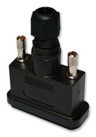 NORCOMP 967-009-010R011 连接器后壳, D Sub, IP67, ARMOR 967 Series, DE, 180°, ABS(丙烯腈 - 丁二烯 - 苯乙烯)主体