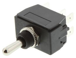 MULTICOMP MCR13-448K-1-01 拨动开关, (开)-关-(开), DPDT, 不发光, 面板安装, 16 A