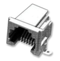 AMP - TE CONNECTIVITY 5406514-2 模块连接器, RJ25 插座, 1 x 1 (端口), 6P6C, Cat3, 表面安装