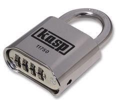 KASP SECURITY K11750D Padlock, Aluminium, Heavy Duty Combination, 8mm Dia, 25mm Vertical, 25mm Horizontal