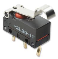 OMRON ELECTRONIC COMPONENTS D2FD-2L30-1H 微动开关, 超微型, 仿辊杆, SPDT, 焊接, 2 A, 30 VDC