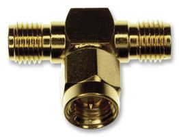 AMPHENOL RF 132217 射频/同轴适配器, 小型, SMA, 插头, SMA, 母, 母, T型转接器, 50 ohm
