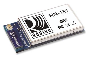 MICROCHIP RN131C/RM Wireless LAN Module, 802.11 b/g, Ultra-Low Power Embedded TCP/IP Solution, Commercial