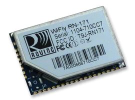MICROCHIP RN171-I/RM 无线LAN模块, 802.11 b/g, 2.4 Ghz, 插入Wi-Fi, 板载TCP/IP堆叠