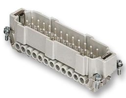 ILME CNEM24T 重载型连接器, 24+PE信号, CNE, 插入件, 24触芯, 插头, 螺丝销