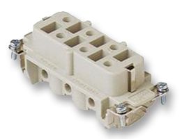 ILME CPF06 重载型连接器, 6+PE信号, CP, 插入件, 6触芯, 插座, 螺丝口
