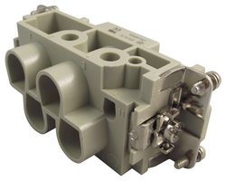 ILME CXF4/0 Heavy Duty Connector, 4/0+PE Power-Signal, CX, Insert, 4 Contacts, Receptacle, Screw Socket