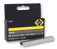 CK TOOLS 496002 1000只 重载10.5 x 8mm订书钉, 用于6222, 6227和6228重载订书机