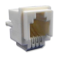 HIROSE / HRS TM3RA-66(50) Modular Connector, Modular Jack, 1 x 1 (Port), 6P6C, Through Hole Mount
