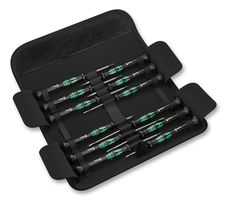 WERA KRAFTFORM MICRO-SET/12 SB 1 螺丝刀套件, 微型, 12件