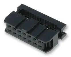 AMPHENOL COMMUNICATIONS SOLUTIONS T812106A100CEU IDC连接器, IDC插座, 母, 2.54 mm, 2排, 6 触点, 电缆安装