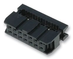 AMPHENOL COMMUNICATIONS SOLUTIONS T812112A100CEU IDC连接器, IDC插座, 母, 2.54 mm, 2排, 12 触点, 电缆安装
