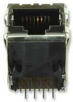 AMP - TE CONNECTIVITY 5406299-1 模块连接器, RJ45 插座, 1 x 1 (端口), 8P8C, Cat5, 通孔安装