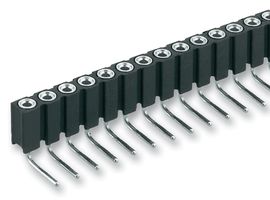 FISCHER ELEKTRONIK BL 7 36 PCB Receptacle, Board-to-Board, 2.54 mm, 1 Rows, 36 Contacts, Through Hole Mount Right Angle