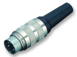 BINDER 99-2021-02-06 Circular Connector, Miniature Circular Connector, 581 Series, Cable Mount Plug, 6 Contacts