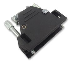 MH CONNECTORS 2801-0102-01 D Sub Backshell, Black, MHED, DE, 180°, ABS (Acrylonitrile Butadiene Styrene) Body