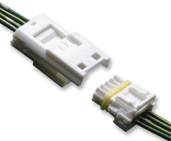 MOLEX 52116-0410 Connector Housing, White, Mizu-P25 Waterproof, Splash Proof 52116 Series, Plug, 4 Ways, 2.5 mm