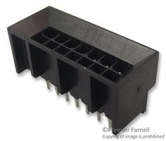 MOLEX 45280-1401 引脚针座, 板至板, 线至板, 3 mm, 2 排, 14 触点, 压配合, Micro-Fit BMI CPI 45280 Series