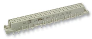 HARTING 09 03 232 6824 DIN 41612 Connector, DIN Signal, 32 Contacts, Receptacle, 2.54 mm, 2 Row, a + c