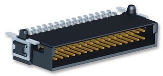 HARTING 15 15 006 2601 000 引脚针座, 直角, 线至板, 1.27 mm, 2 排, 6 触点, 表面安装直角, har-flex