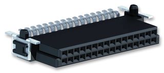 HARTING 15250262601000 PCB Receptacle, Wire-to-Board, 1.27 mm, 2 Rows, 26 Contacts, Surface Mount, har-flex