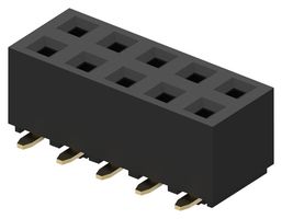 GCT BG120-10-A-0-N-D PCB插座, 双入口, 板至板, 2.54 mm, 2 排, 10 触点, 表面安装, BG120